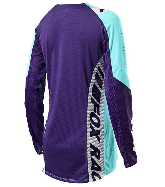 Fox Women's Flexair Mach One MX Jersey Aqua (Teal/Black)