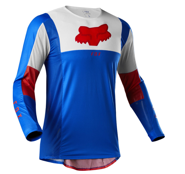Fox Airline Pilr MX Jersey (Blue/Red/White)