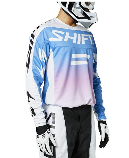 Shift White Label Fade MX Jersey Acid Blue