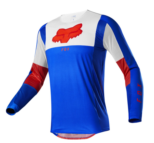 Fox Airline Pilr MX Jersey (Blue/Red/White)