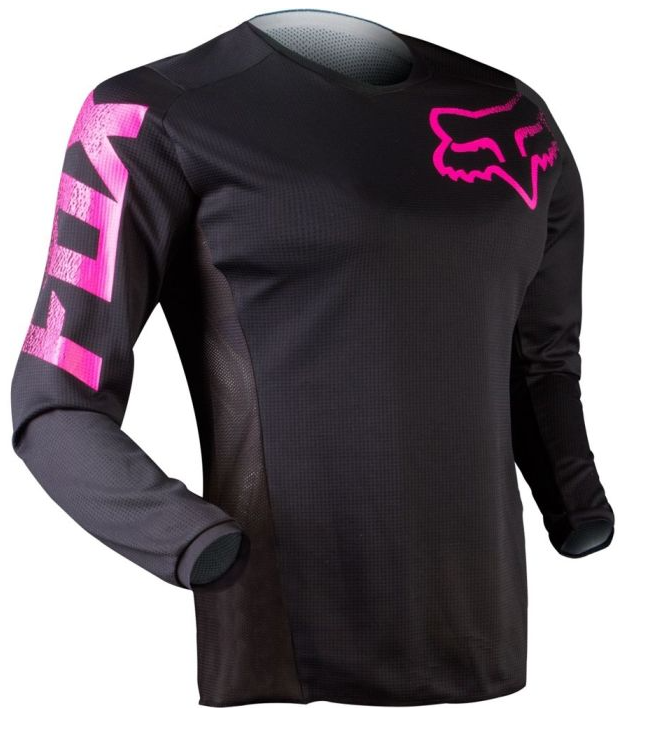 Fox Youth Blackout MX Jersey (Black/Pink)