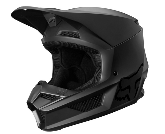 Fox Racing Youth Matte Black Helmet 2019 V1 - Small