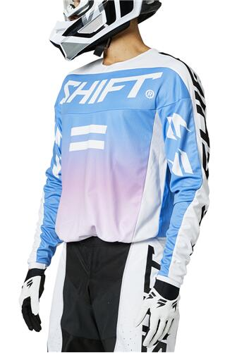 Shift White Label Fade MX Jersey Acid Blue