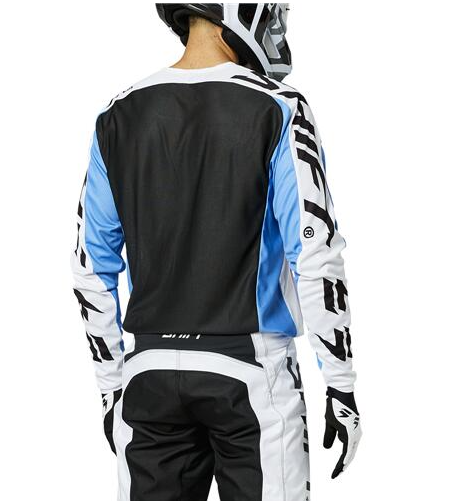 Shift White Label Fade MX Jersey Acid Blue