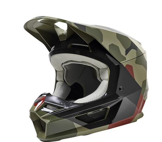 Fox Youth MX Helmet V1 Bnkr (Camo)