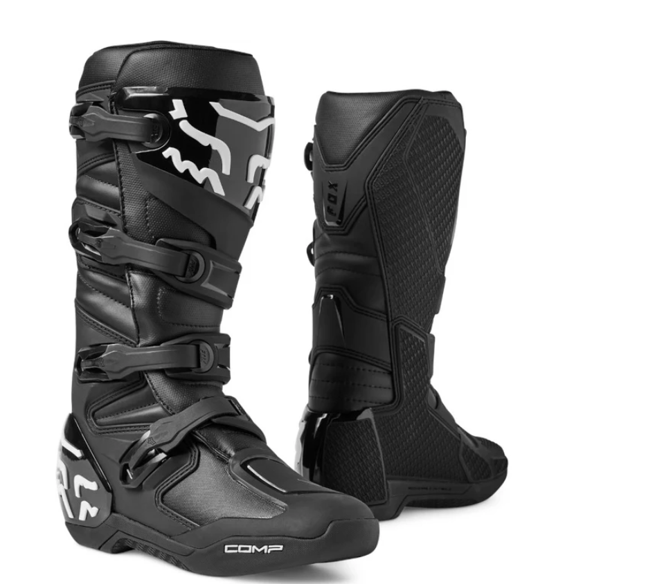 Fox MX Racing Comp Boots (Black/White)